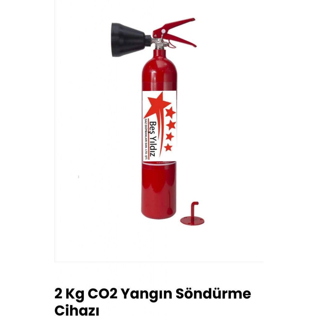 2 kg Karbondioksitli (CO2) Yangın Söndürücü